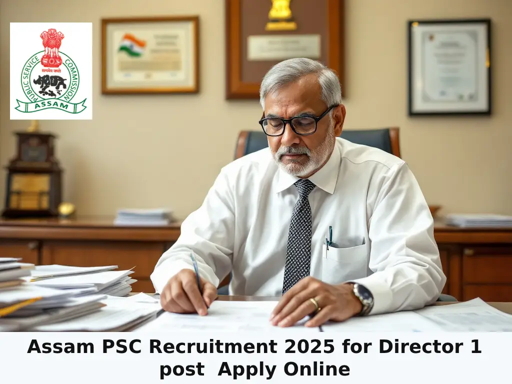 Assam PSC Recruitment 2025 for Director 1 post  Apply Online
