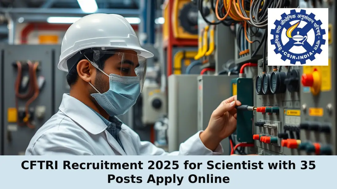 CFTRI Recruitment 2025 for Scientist with 35 Posts Apply Online