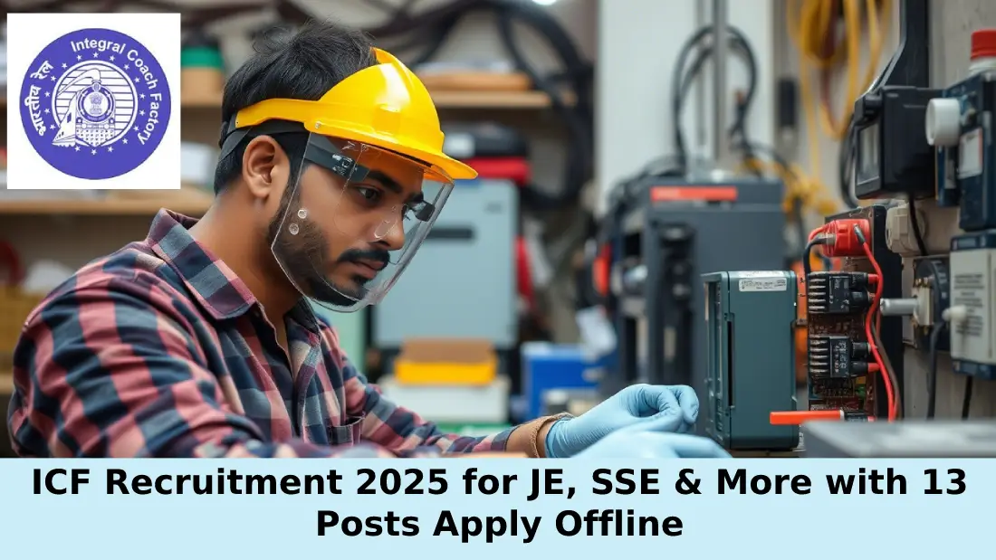 ICF Recruitment 2025 for JE, SSE & More with 13 Posts Apply Offline