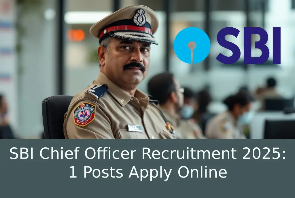 SBI Chief Officer Recruitment 2025: 1 Posts Apply Online