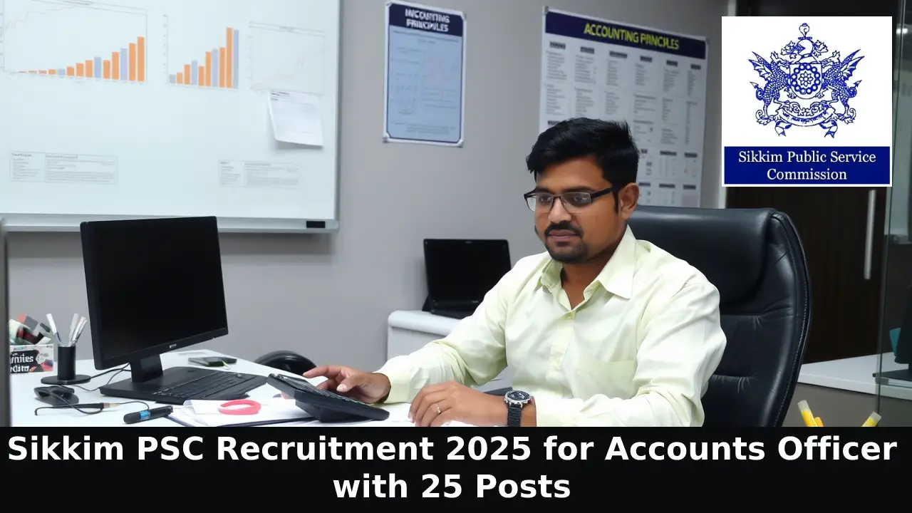Sikkim PSC Recruitment 2025 for Accounts Officer with 25 Posts