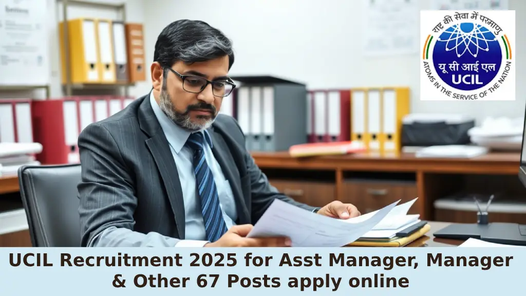 UCIL Recruitment 2025 for Asst Manager, Manager & Other 67 Posts apply online