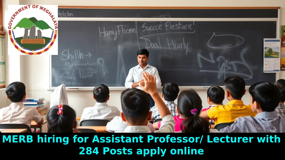 MERB hiring for Assistant Professor/ Lecturer with 284 Posts apply online