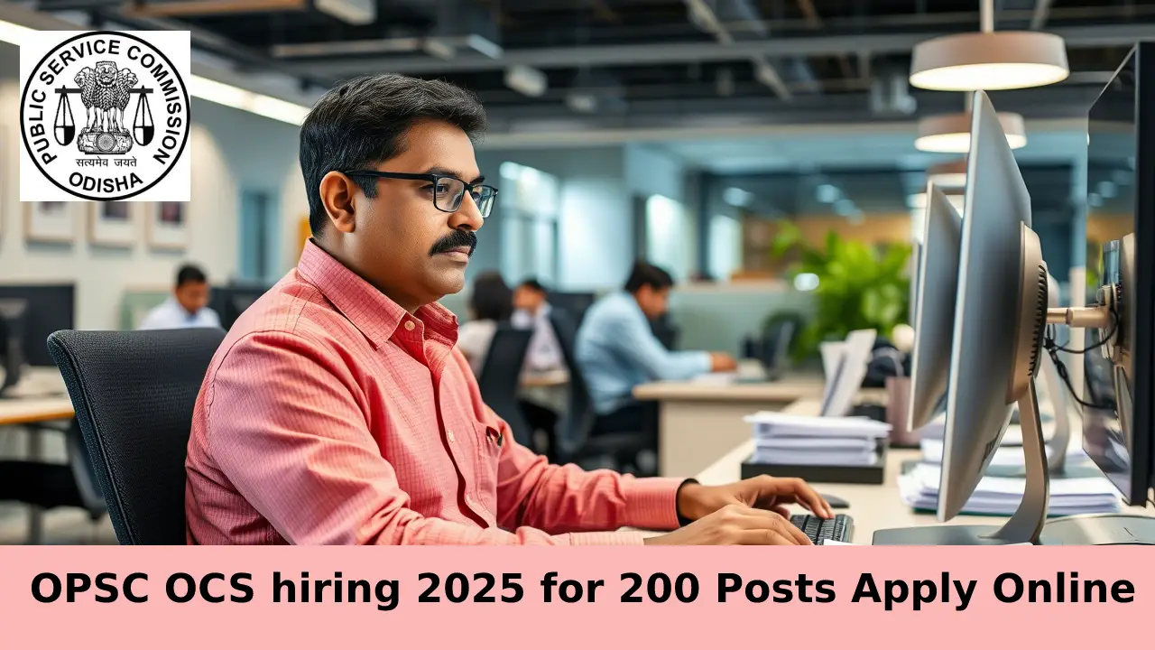 OPSC OCS hiring 2025 for 200 Posts Apply Online