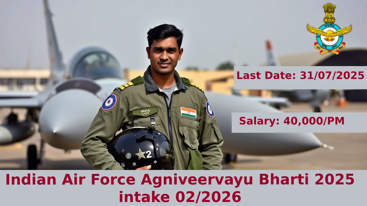 Indian Air Force Agniveervayu Bharti 2025 intake 02/2026